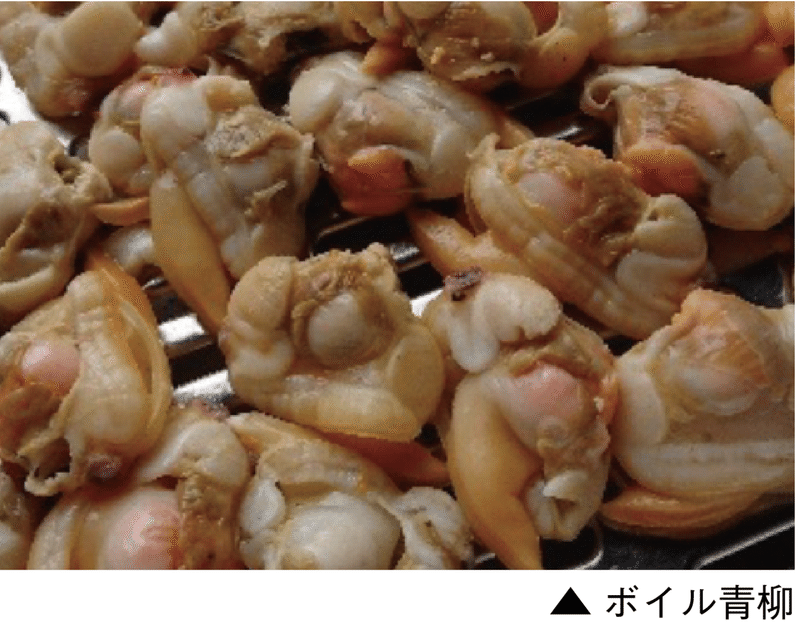 船橋漁港といえばバカガイ アオヤギ です 船橋漁港の朝市 Note