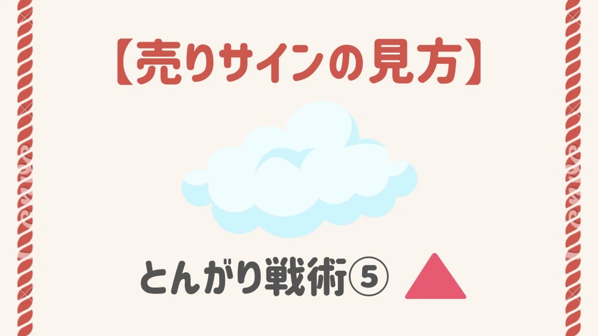 一目均衡表の見方 【売りサイン】