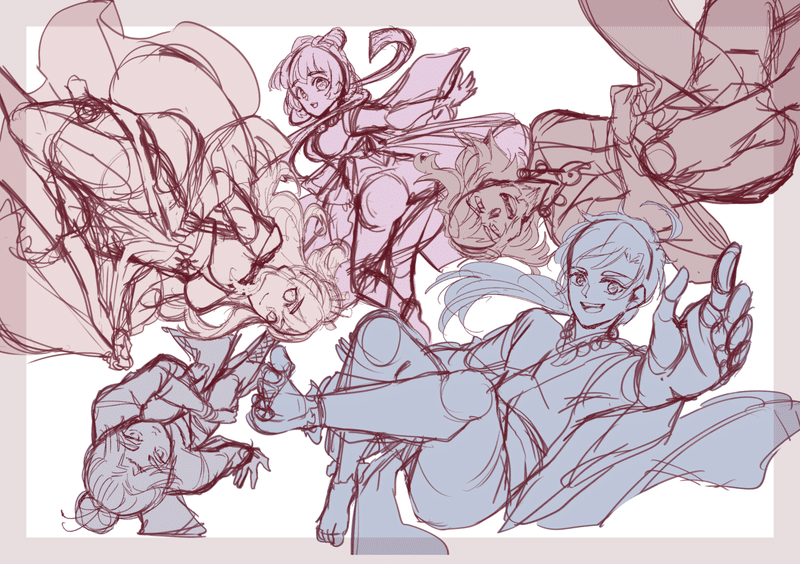 未公開イラストや昔の絵を振り返る あず紗 Note