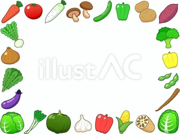 無料イラスト素材 野菜のイラスト 赤井ざくろ Note