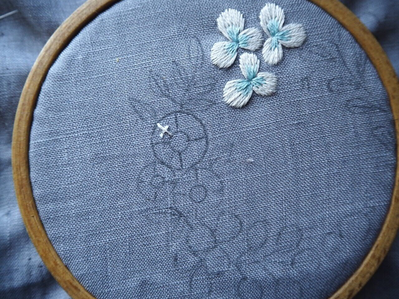 シビラの花刺繍の素敵なコートです、春、秋、冬、ともに華やぐ1品です