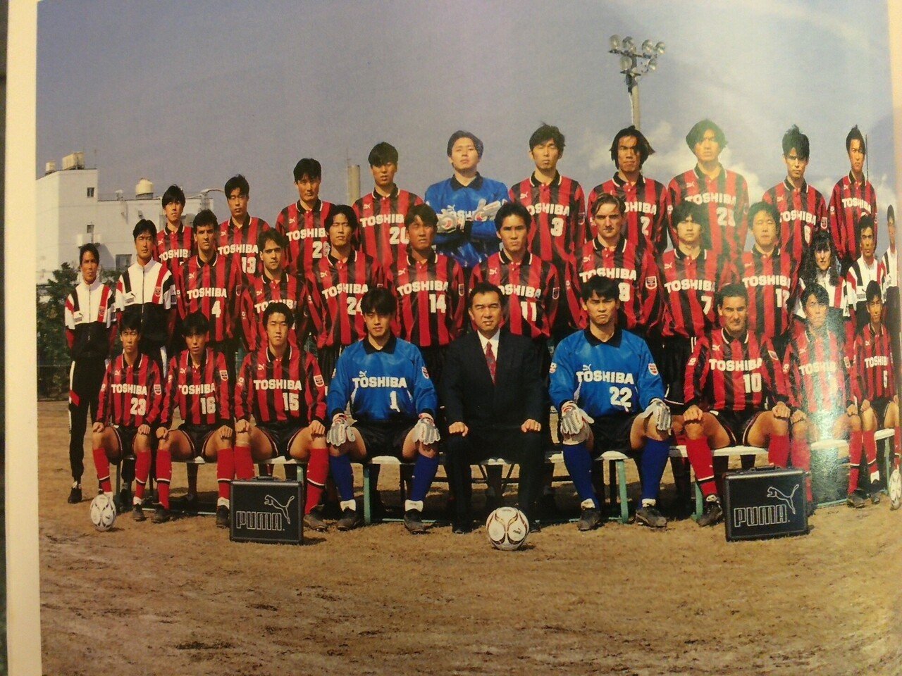 80年代 adidasアディダス 東芝FC現コンサドーレ札幌 実使用