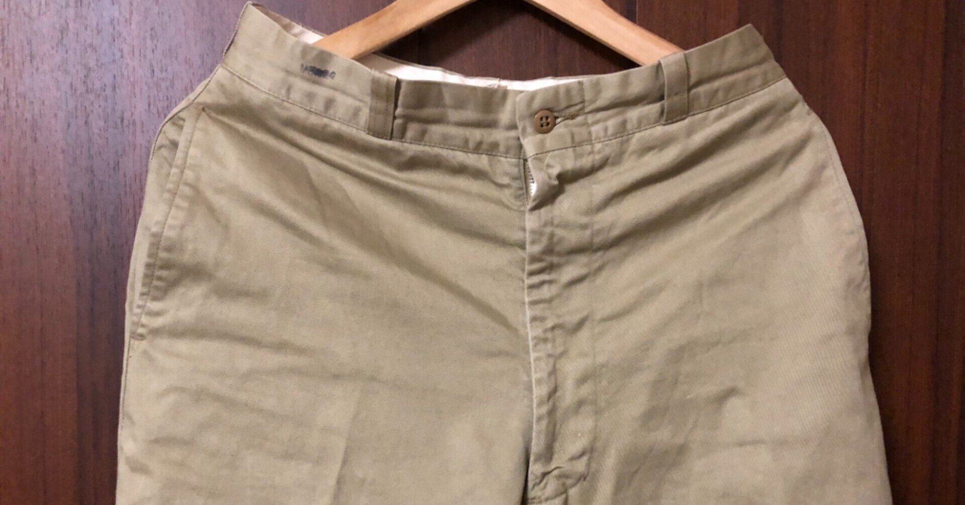 春のミリタリー】US ARMY チノパン(60年代)は、ワイドパンツ初心者にお