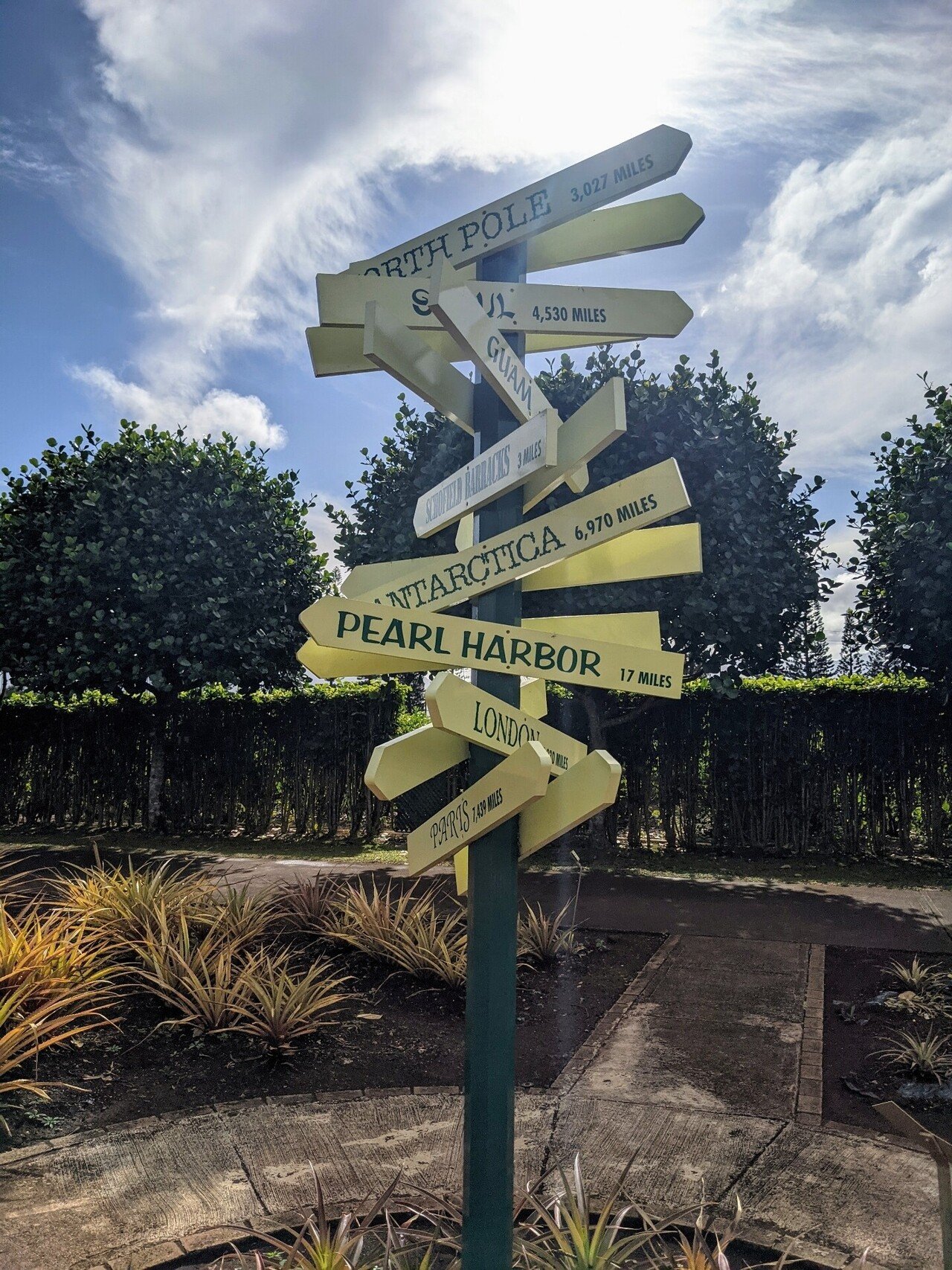 Dole Plantationの屋外迷路 じゅごん 南の島 Note