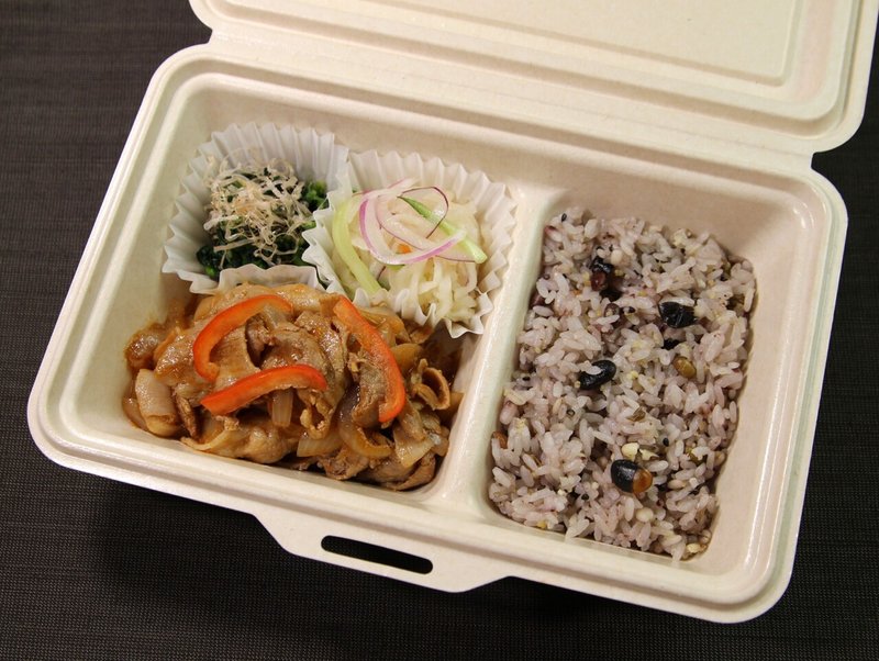 完成-バーベキューポーク弁当