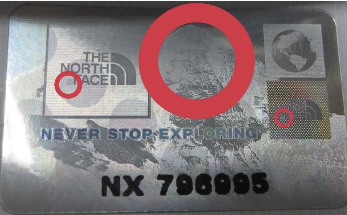THE NORTH FACE ザ ノースフェイス ホログラム シール or