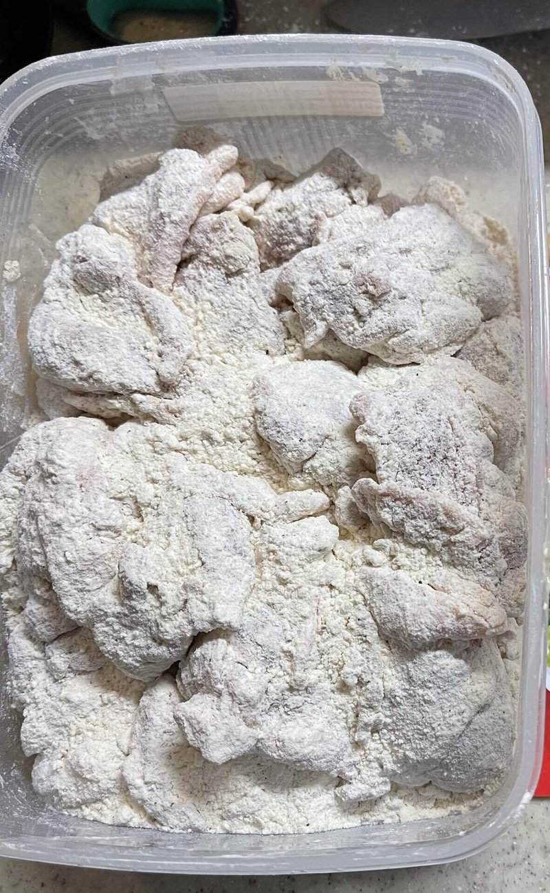 ケンタッキーフライドチキン風 インドスパイス風の唐揚げ と にごり酒 Kazuhiko Note