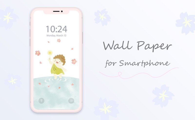 スマホ壁紙 ダウンロードできるよ 花まつり編 のの Note