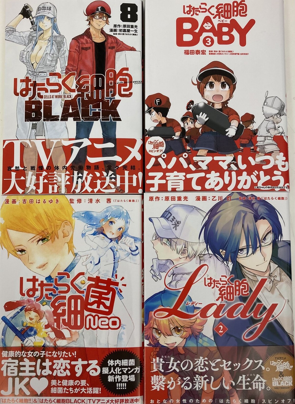 はたらく細胞 全巻➕ブラック一巻 はたらく細胞 公式コミックガイド (1