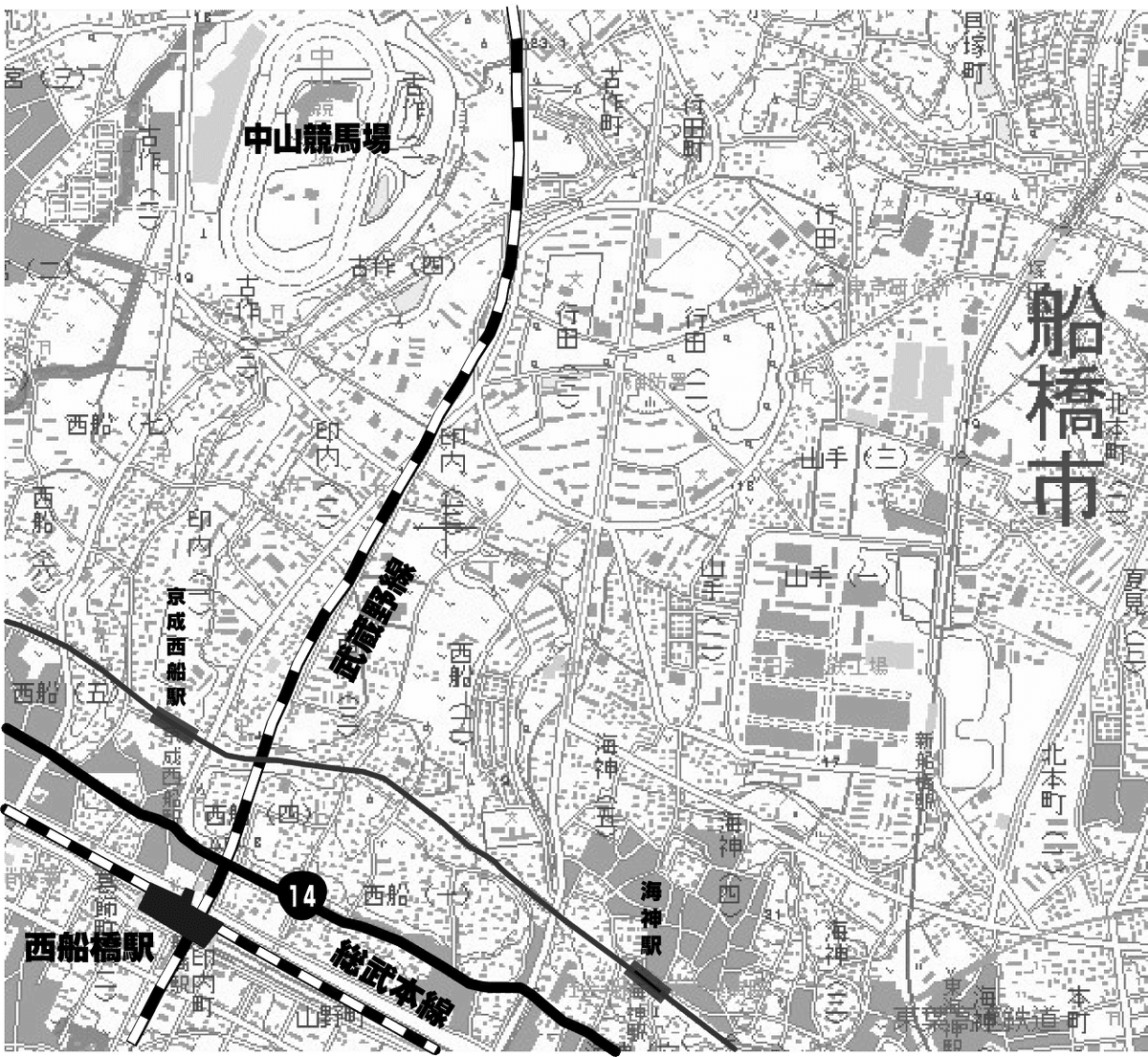 千葉県船橋市 地図のなかの不思議な形編～ – EIKOH LiNKSTUDY