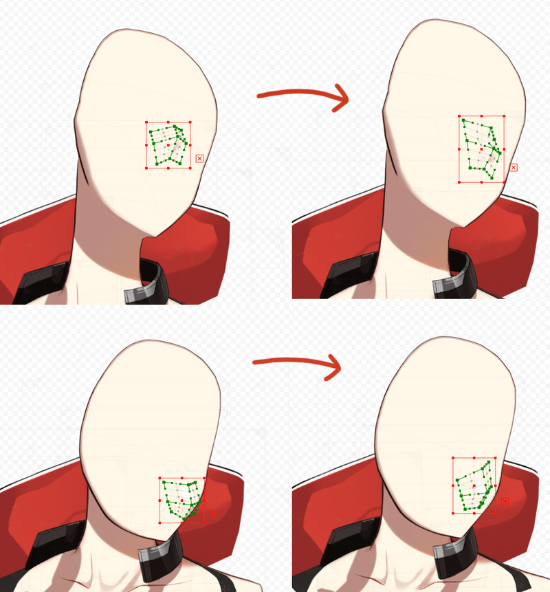 鼻の変形(角度Y・斜め)2