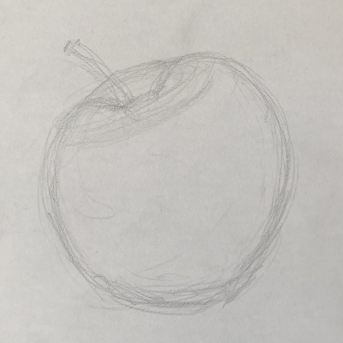 制作過程公開】りんごのデッサン描いてみた！｜yuki