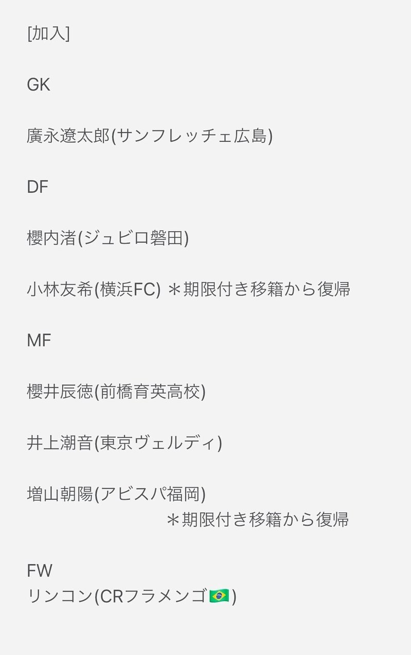 ヴィッセル神戸 21シーズン展望 Yu Ki Note ヴィッセル神戸 21シーズン展望 Yu Ki Note