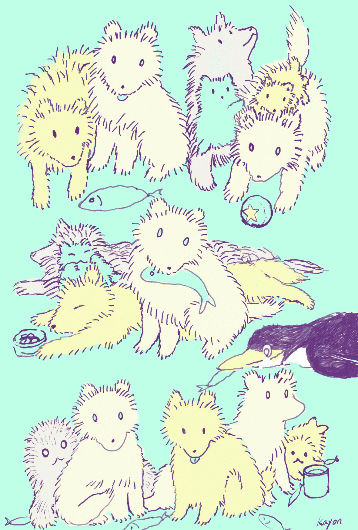 もしゃもしゃ動物の絵57 ツンドラ気候 かよん Note もしゃもしゃ動物の絵57 ツンドラ気候 かよん Note