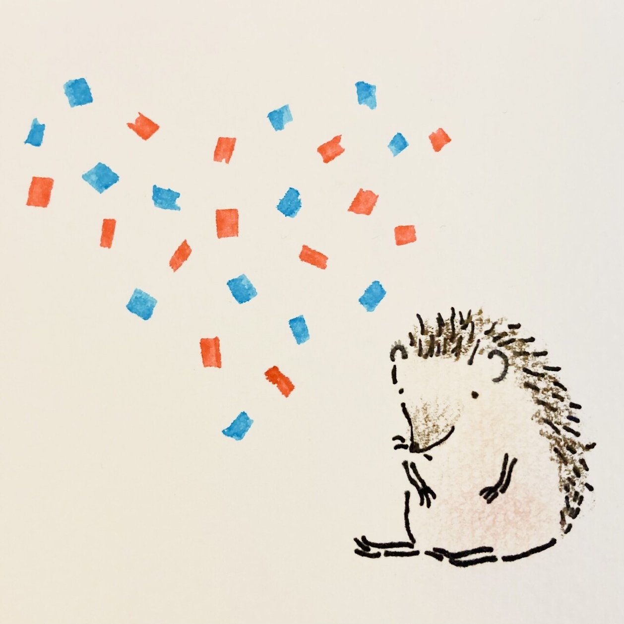 ハリネズミのイラスト2 マカロ Note