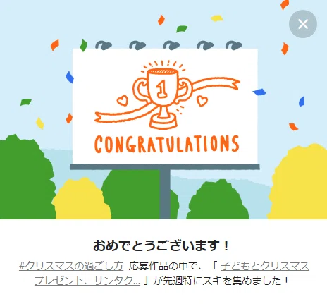 トロフィー クリスマスの過ごし方
