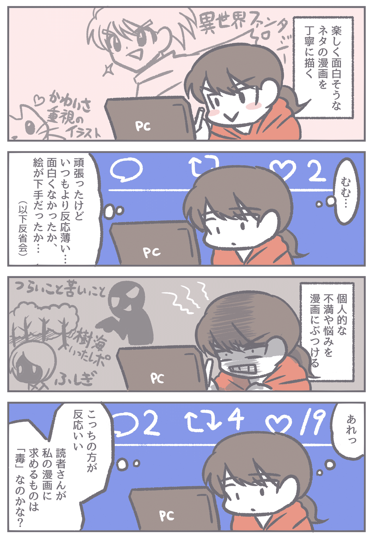 ウケる漫画ウケない漫画 自己の醜さと個性 あみあきひこ Note