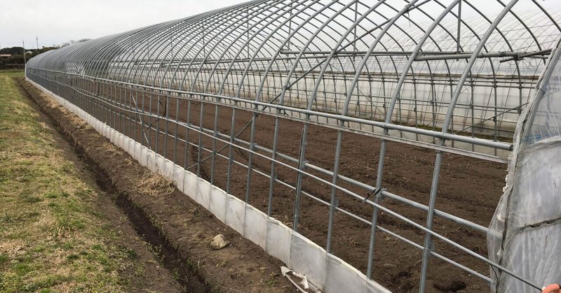 ビニールハウスを補修する 肩パイプ 巻き上げパイプの補修 オオハラケイ 新規就農研修中 Note