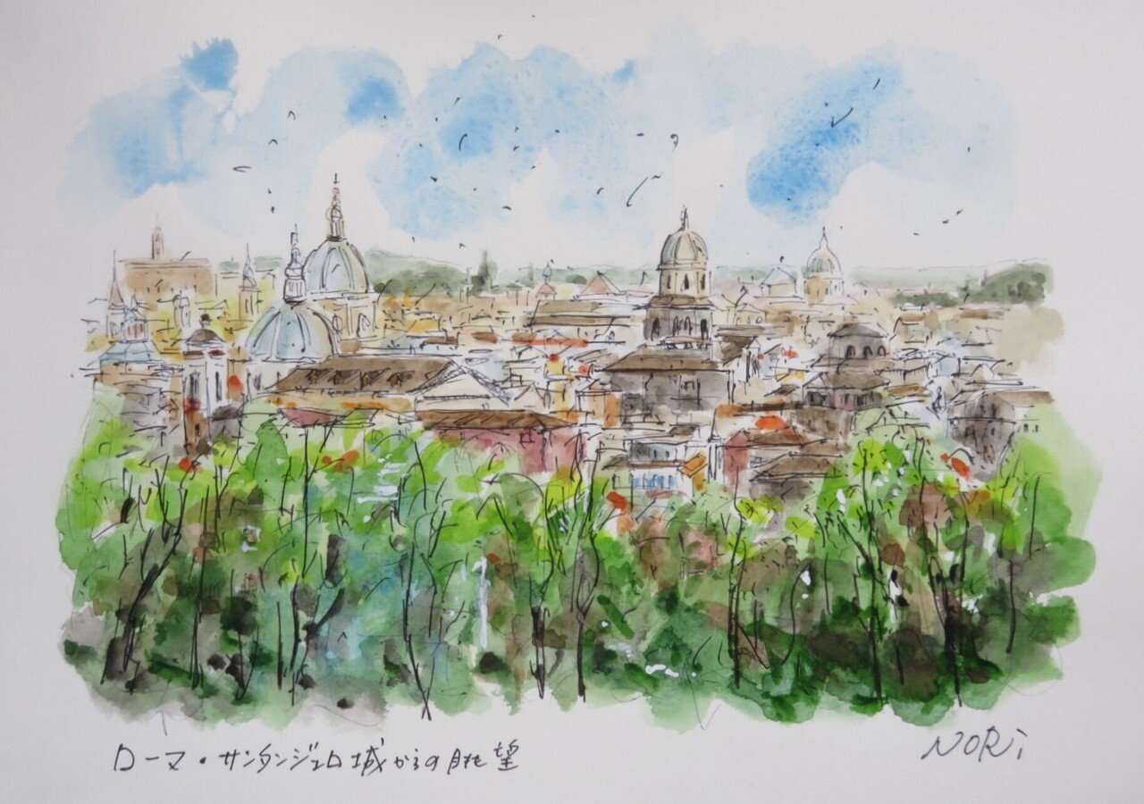 ローマ・サンタンジェロ城からの眺望