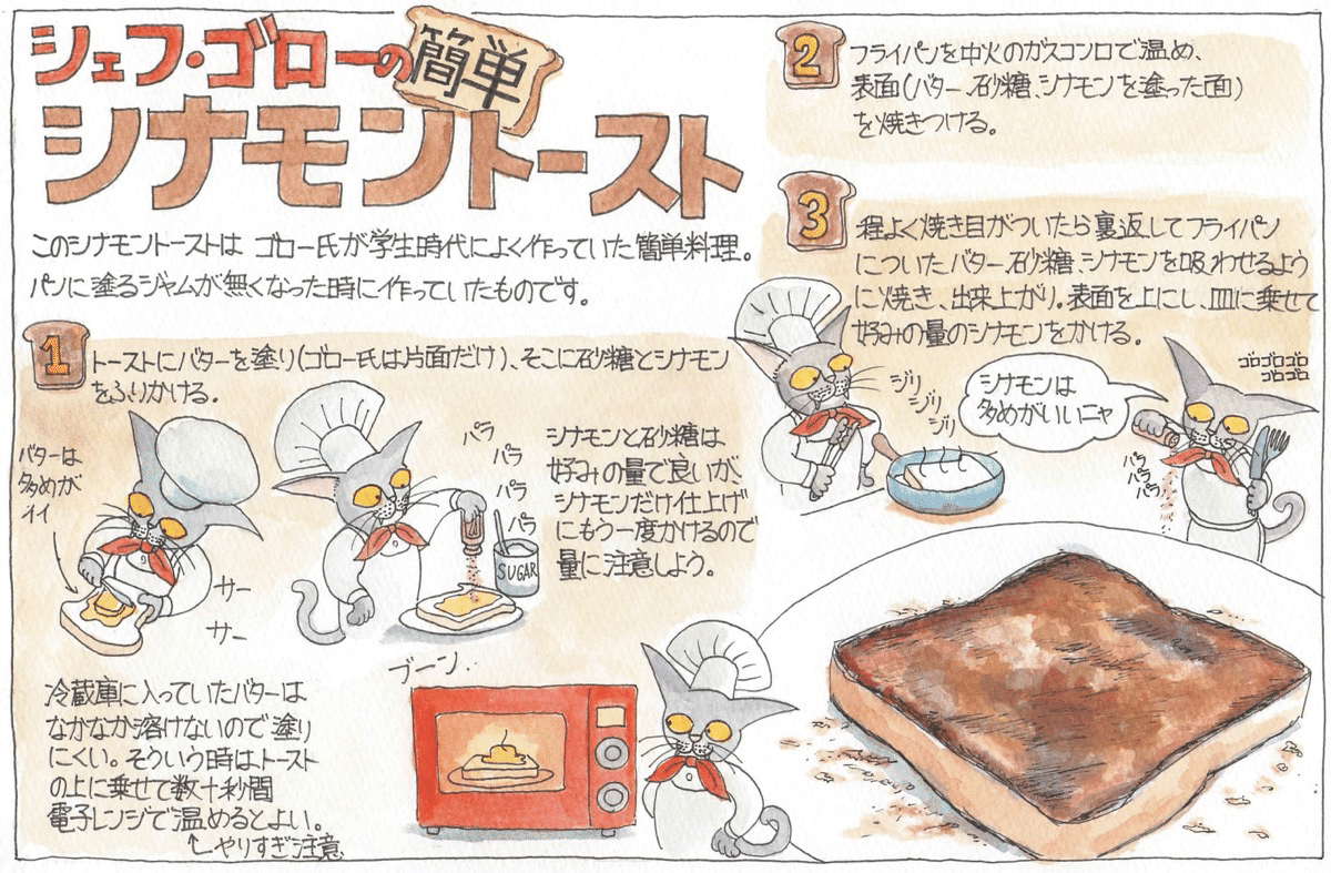 簡単シナモントーストのイラストレシピ Goro Yokoyama Note 簡単シナモントーストのイラストレシピ Goro Yokoyama Note