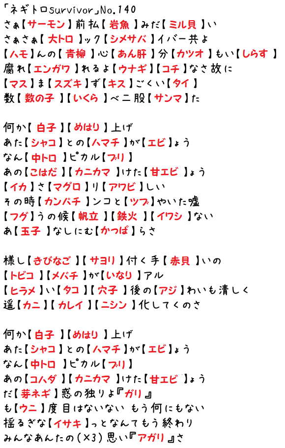 ネタ曲投稿祭参加作品について Unui Note ネタ曲投稿祭参加作品について Unui Note