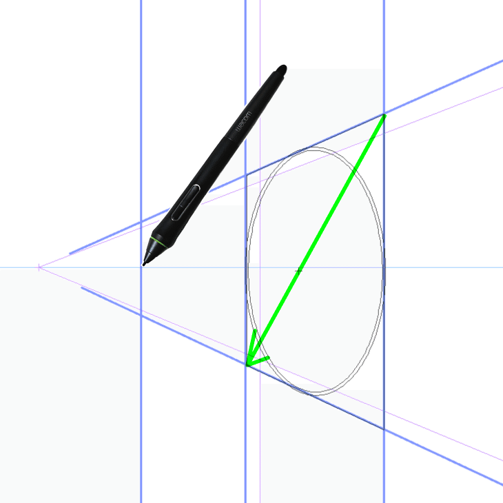 クリスタの設定1つでパース円が描きやすくなります 山本電卓 Note