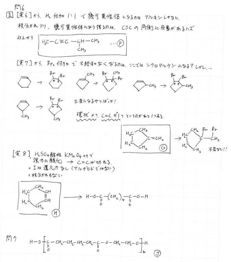 2021大阪大学入試問題二次試験 化学第3問解答解説 宮元一賢 Miyamol Note