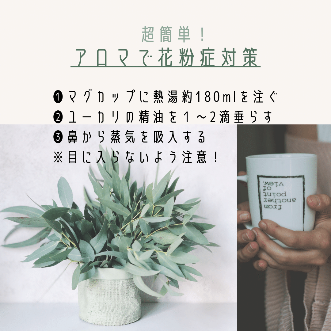 超簡単 アロマでできる花粉症ケアのご紹介です ユーカリの香りが苦手でない方は 是非お試し下さい Stand Fmでは さらに詳しく ユーカリの精油の選び方についてもお話ししてます Htt 𝙢𝙞𝙠𝙞 Note 超簡単 アロマでできる花粉症ケアのご紹介です ユーカリの香りが苦手でない方は 是非お試し下さい Stand Fmでは さらに詳しく ユーカリの精油の選び方についてもお話ししてます Htt 𝙢𝙞𝙠𝙞 Note