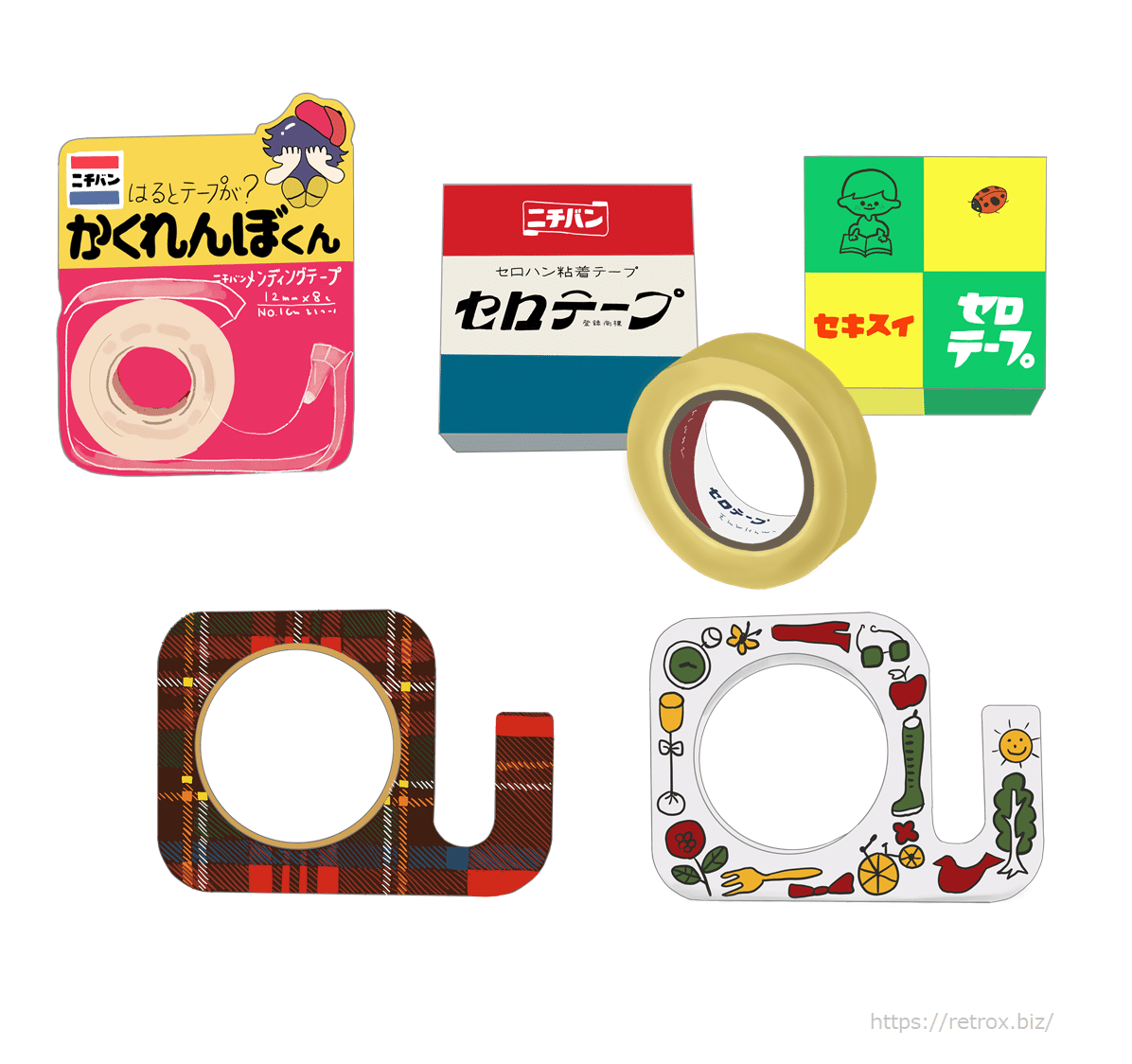 昭和なファンシーセロテープ｜トロッコ