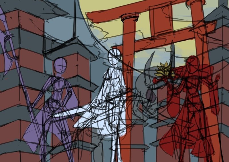 イラストを描き始めて1年の集大成イラスト制作過程まとめ 夜永 よなが Kindle作家 Note