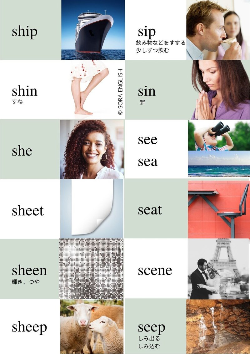 英語発音 シ と スィ の区別 練習シート付 Sora English Note 英語発音 シ と スィ の区別 練習シート付 Sora English Note
