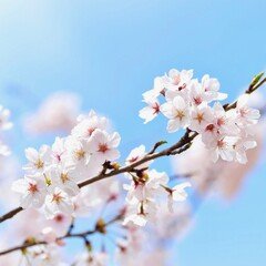 春風にのる桜