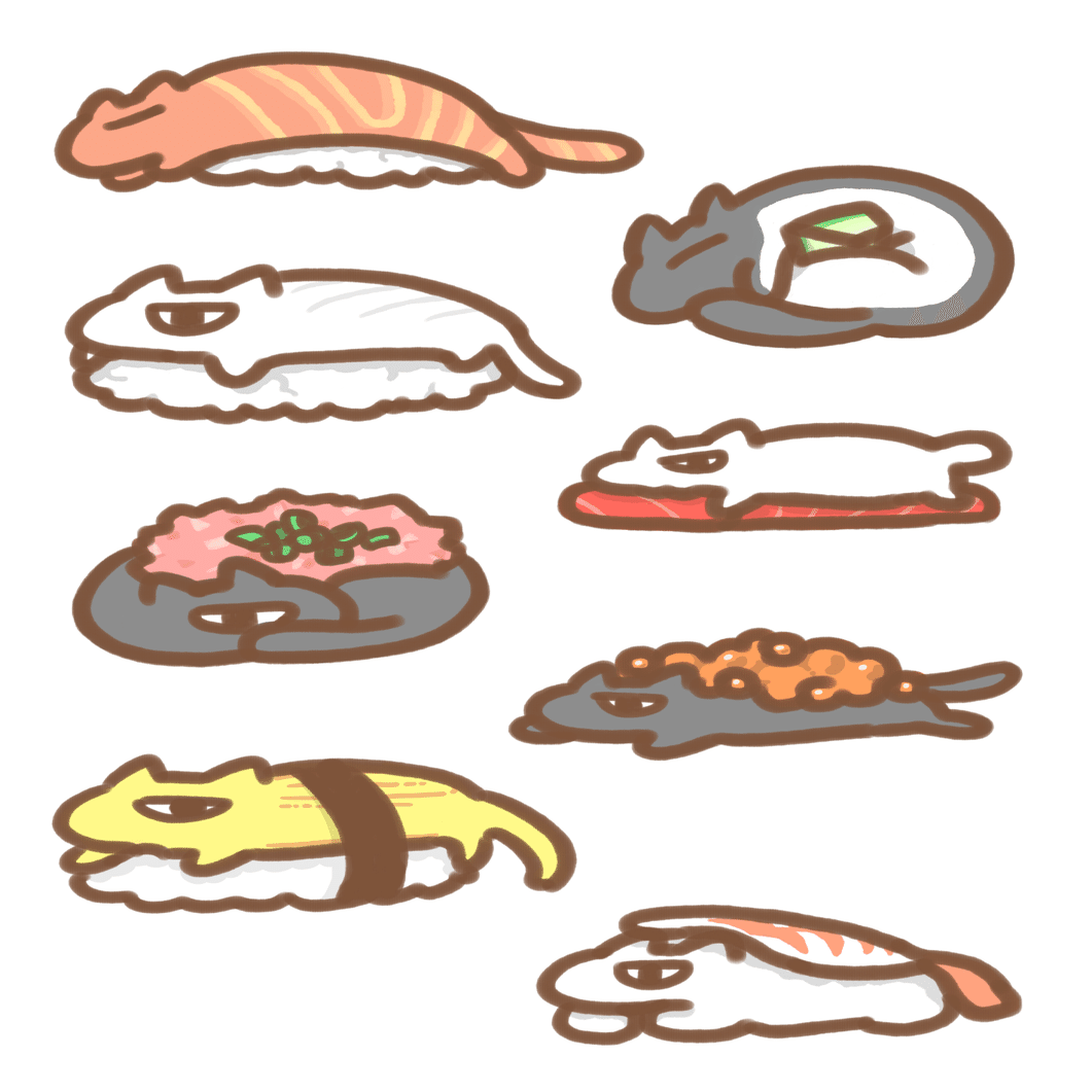 お寿司の絵文字 Nu Note