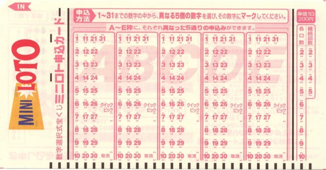 ミニロトの予想数字配信 21年3月2日 クレバーセンセーの宝くじnote Note