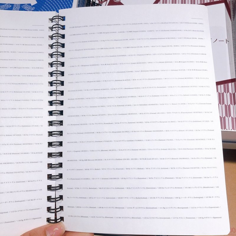 楽しく元素記号の勉強ができるノート 柳瀬未帆 Note
