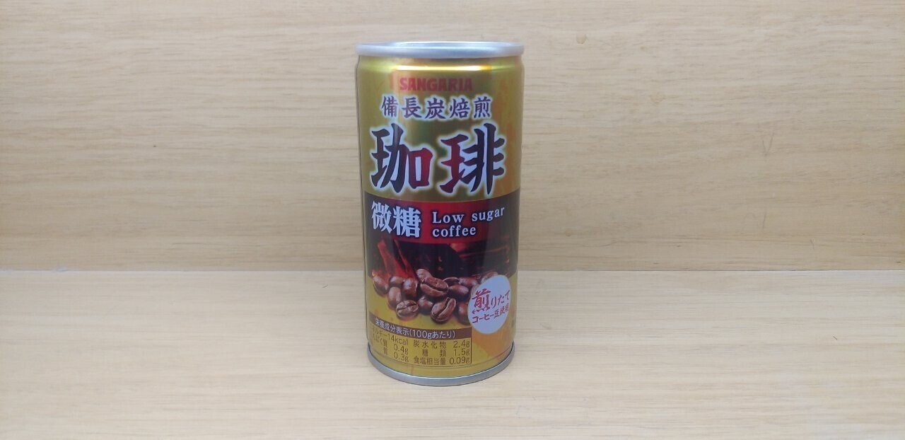 缶コーヒー 備長炭焙煎珈琲 微糖 大和 Yamato Note