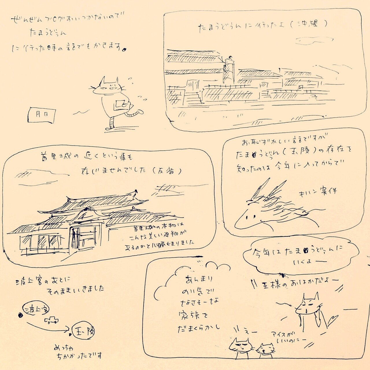 玉陵 沖縄にあります世界文化遺産 雑記集 1 16まとめです みほ きのこ 絵 エッセイ Note