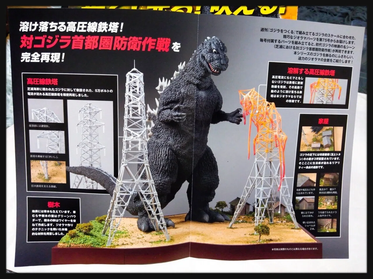 デアゴスティーニ　ゴジラを作る　ジオラマ20セット 完成】ゴジラをつくる、歩く！鳴く！光る！【デアゴスティーニ】#16