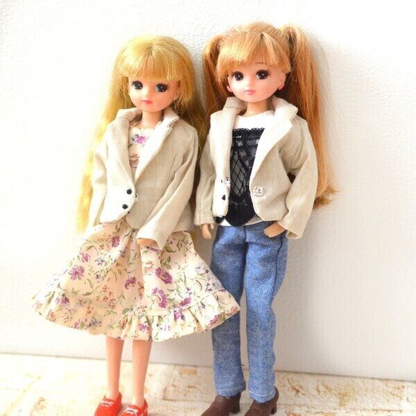 22cmドールサイズのテーラードジャケットの型紙 りんごぽん Note