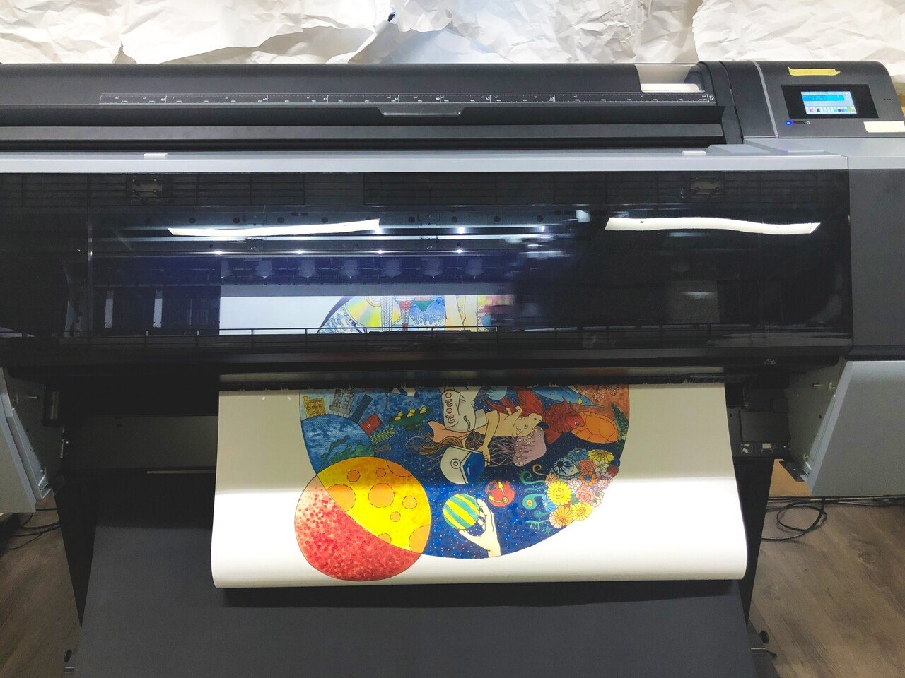 個展のイラストの印刷が始まりました 藤森愛 Note 個展のイラストの印刷が始まりました 藤森愛 Note