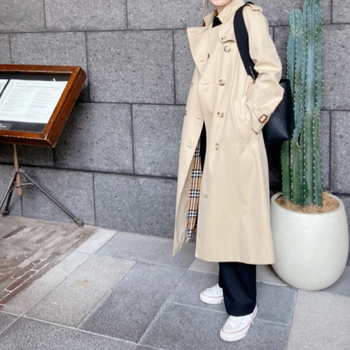 BURBERRY ベージュ ダッフルコート140 くりかえ