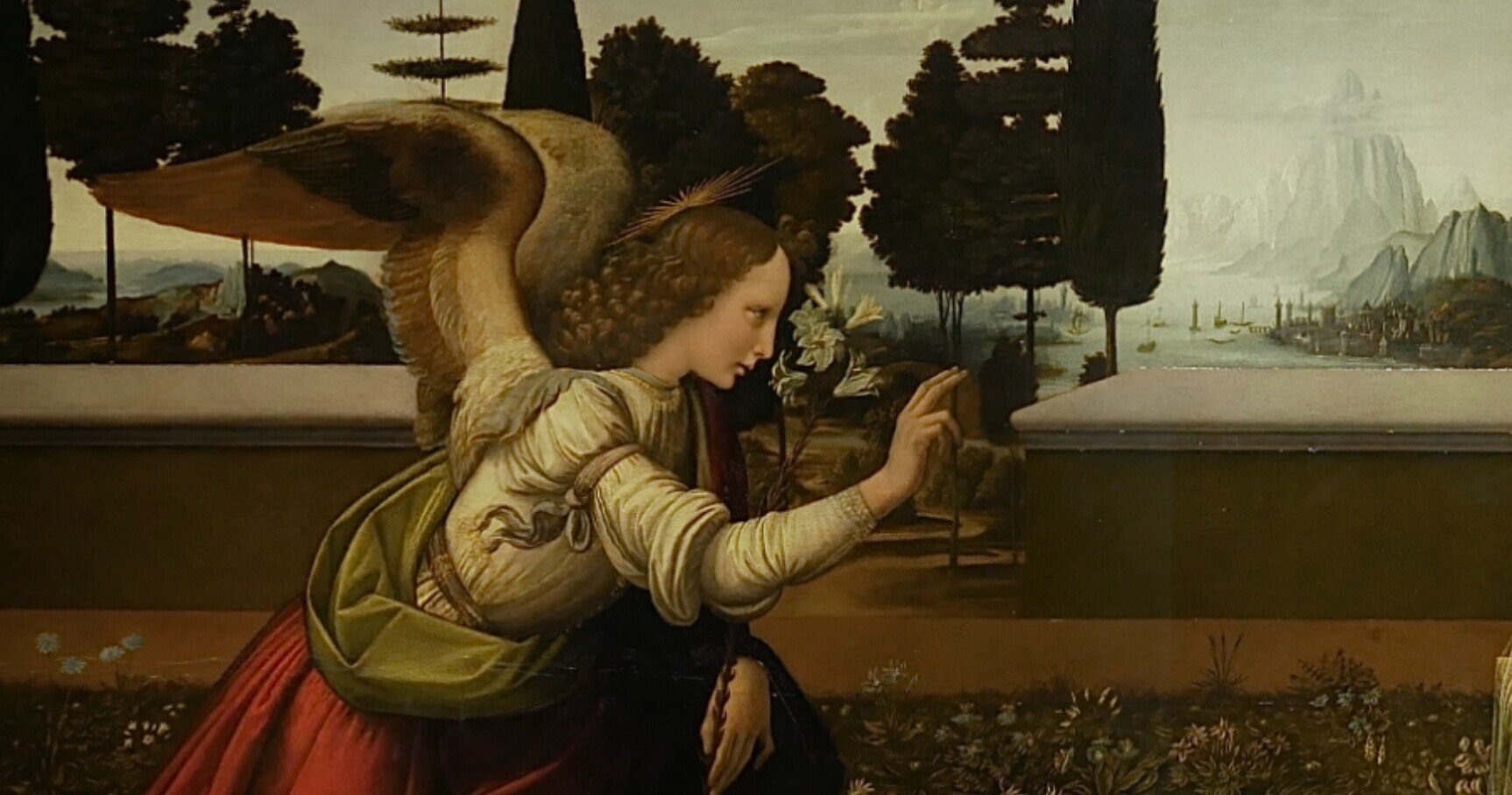 受胎告知》レオナルド・ダ・ヴィンチ｜チャオ！フィレンツェ Local