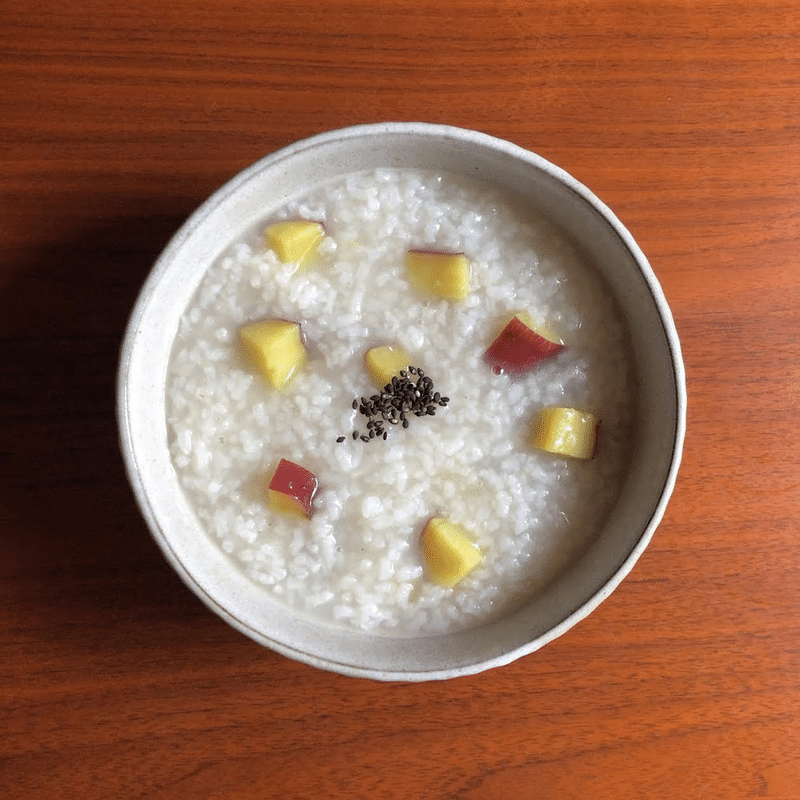 生米からつくる 芋粥 のレシピ 鈴木かゆ 生米からつくるおかゆのレシピ Note