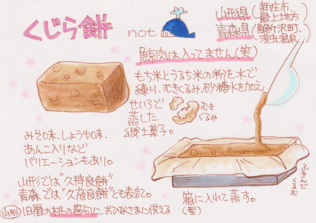 クジラ肉じゃないのに〝くじら餅〟｜たかはしみっちっち