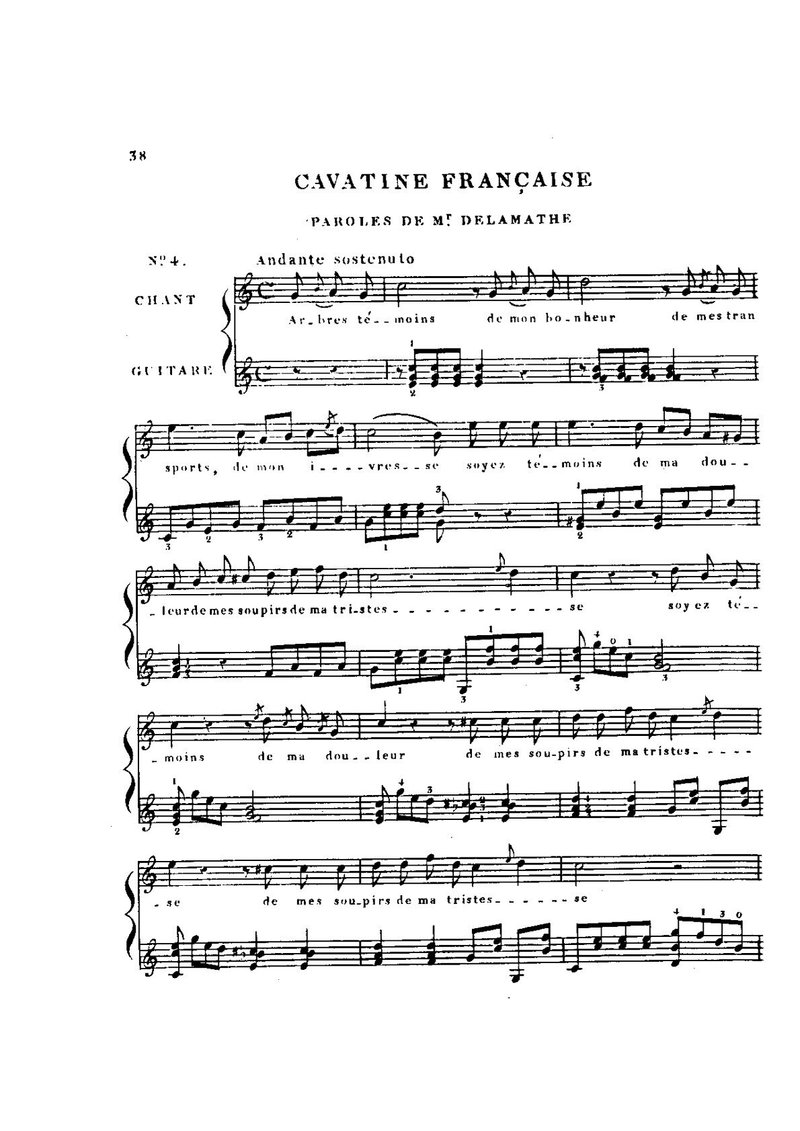 Carulli Cavatine Francaise (Op.61より)