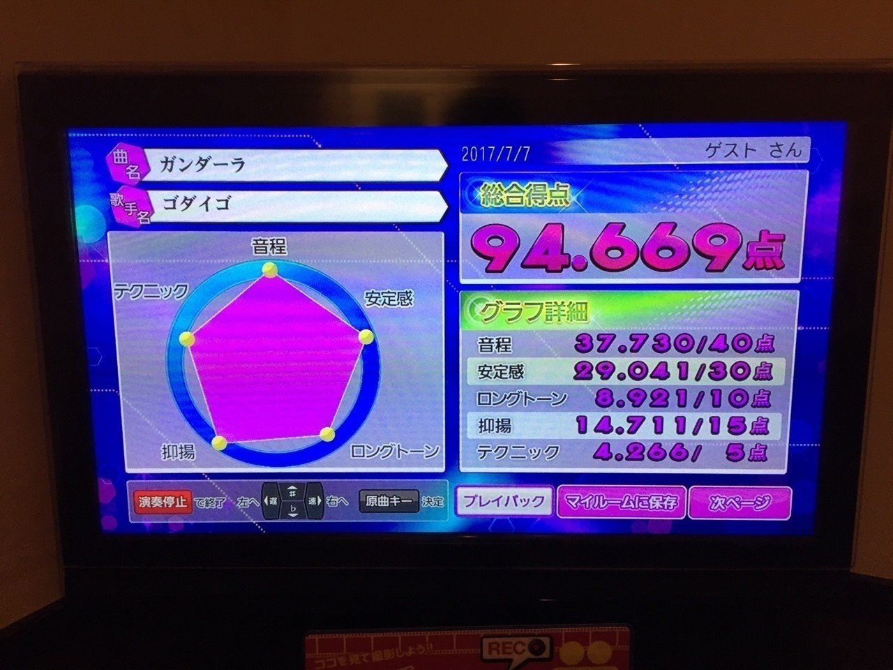 カラオケ高得点 えんちゃん Note