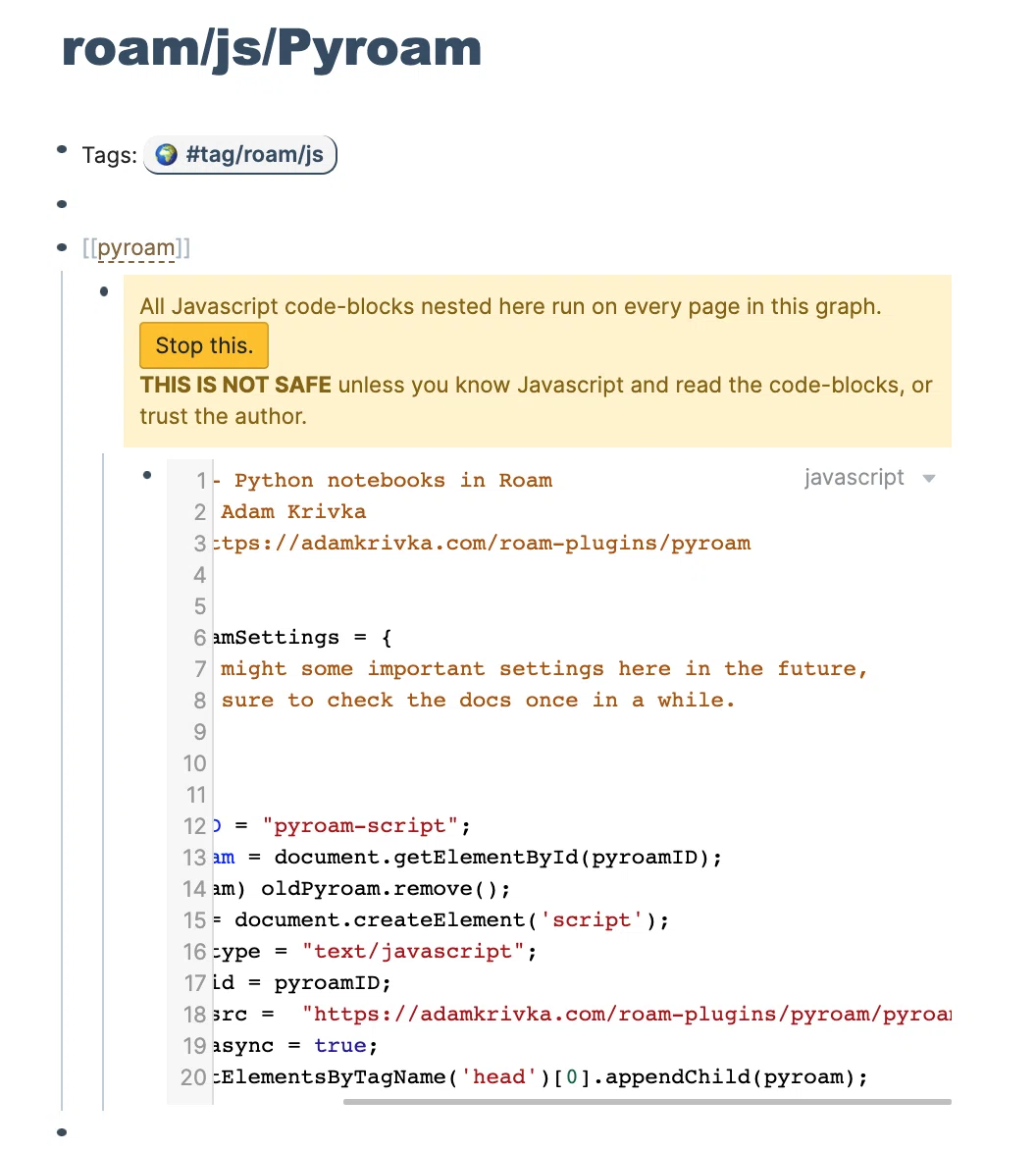 Python NotebookをRoamで書く｜Sangmin Ahn
