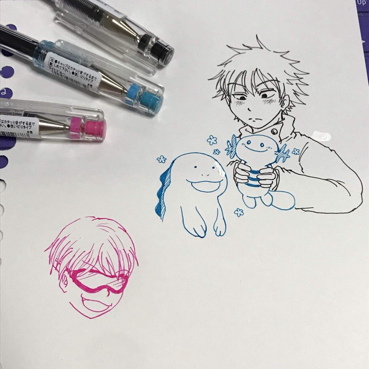 久しぶりに二次創作落書きで遊んでみた 星干 ひとで Note