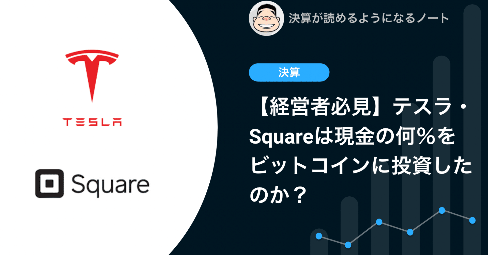 Q. 【経営者必見】テスラ・Squareは現金の何パーセントをビットコインに投資したのか？｜決算が読めるようになるノート