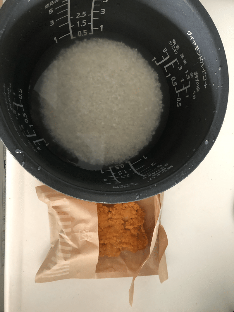 コンビニチキンと炊いてみる 男優亭チョコボール Note